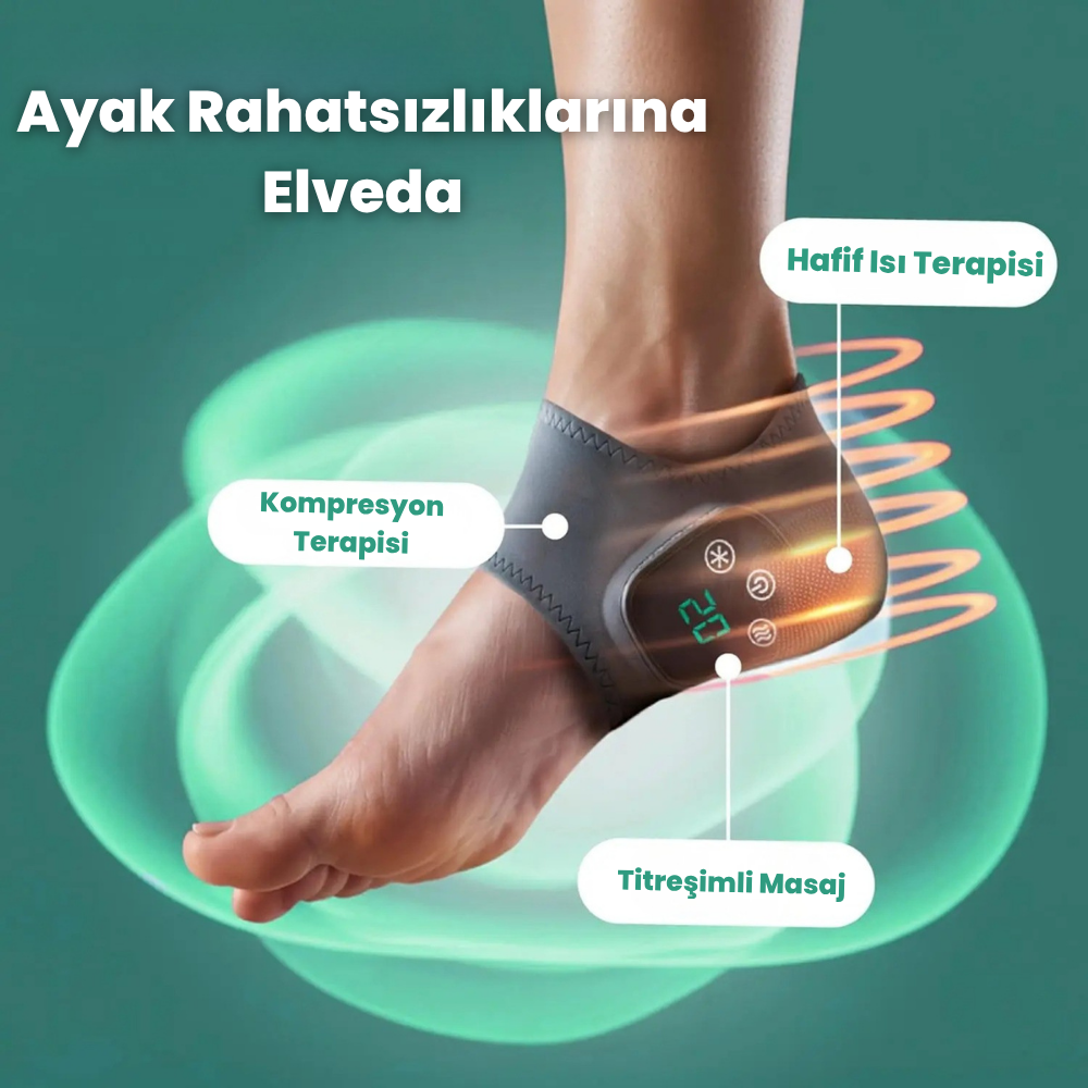 Larox™ Üçlü Terapi Ayak Masaj Cihazı